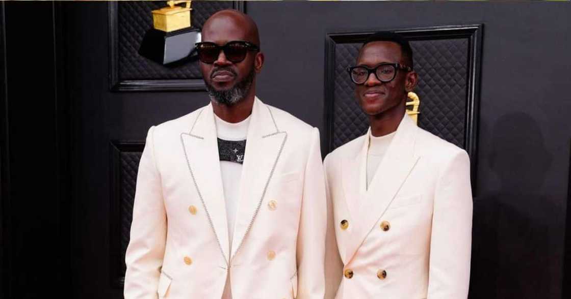 Black Coffee posted a Christmas photo with his son, Esona Black Coffee posted a Christmas photo with his son, Esona