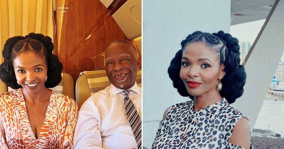 Simphiwe Dana met and spent time with former president Thabo Mbeki. Simphiwe Dana met and spent time with former president Thabo Mbeki.