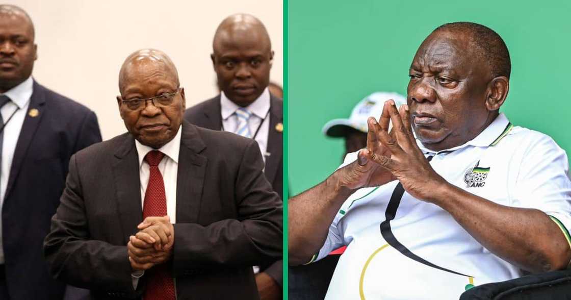 Jacob Zuma accused the courts of being biased against Cyril Ramaphosa Jacob Zuma accused the courts of being biased against Cyril Ramaphosa