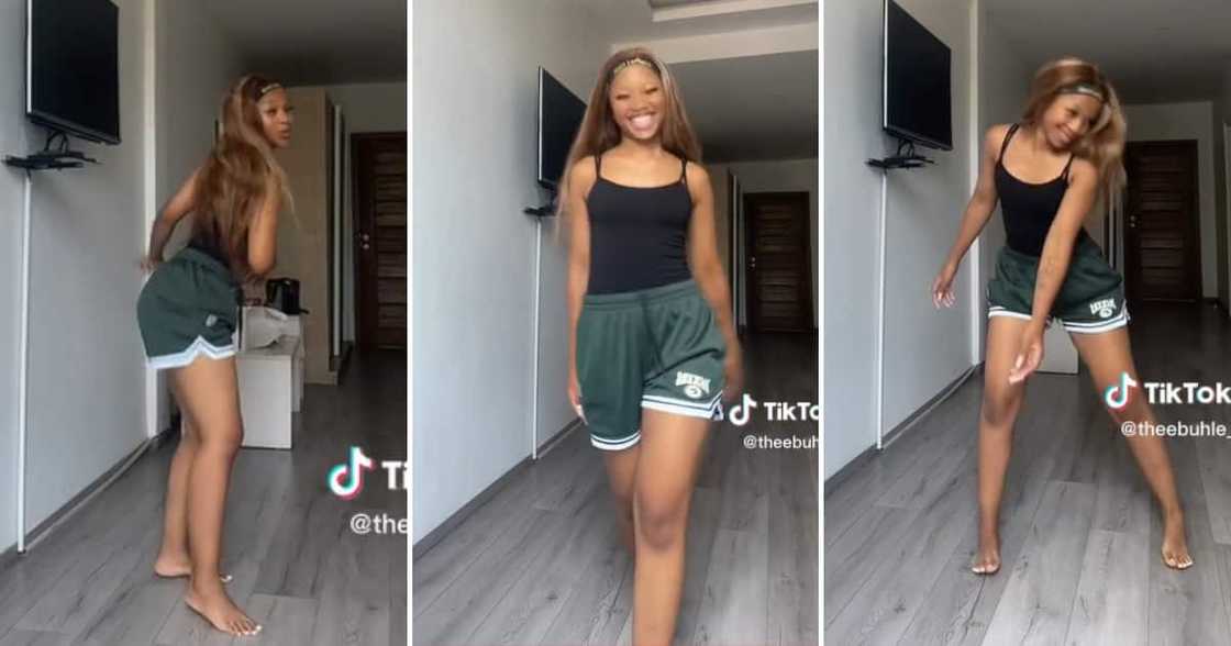 The young woman doing the Bacardi challenge The young woman doing the Bacardi challenge