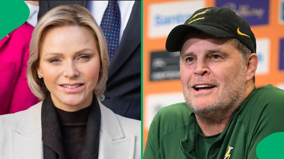 A video showcasing Princess Charlene praising Rassie Erasmus amused South Africans.