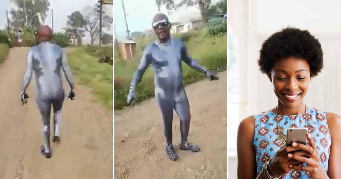 Video, Man, Silver Bodysuit, Mzansi, Marvel Avengers Video, Man, Silver Bodysuit, Mzansi, Marvel Avengers