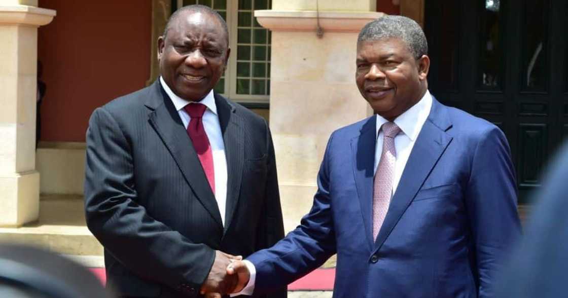 Cyril Ramaphosa & Joao Lourenco Cyril Ramaphosa & Joao Lourenco