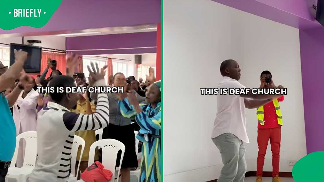 Nairobi Deaf church congregation worships in sign language Nairobi Deaf church congregation worships in sign language