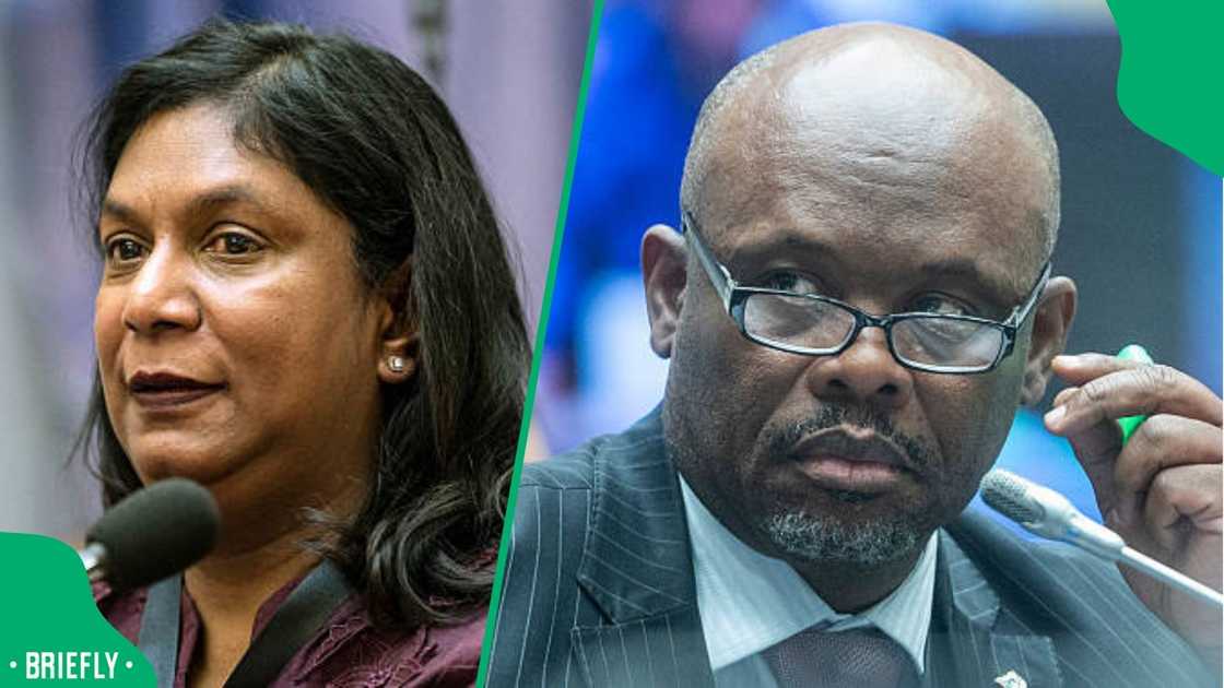 Andrea Johnson and Shadrack Sibiya