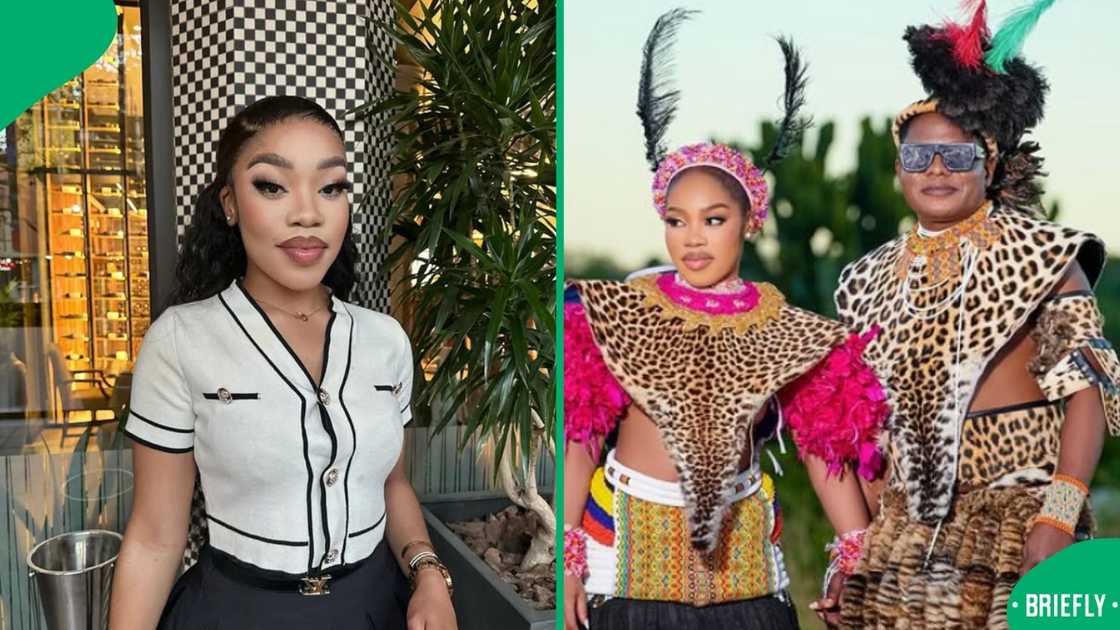 Somkhanda Gumbi's wife was rumoured to be using skin-lightening products Somkhanda Gumbi's wife was rumoured to be using skin-lightening products