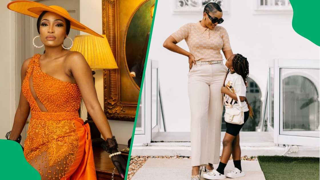 Gugu Khathi shows love to her daughter Chichi Khathi. Gugu Khathi shows love to her daughter Chichi Khathi.