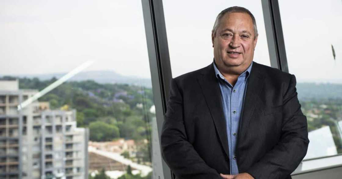 Neal Froneman, chief executive officer of Sibanye Gold Ltd., poses for a photograph following an interview in Johannesburg on Friday, Oct. 25, 2019.