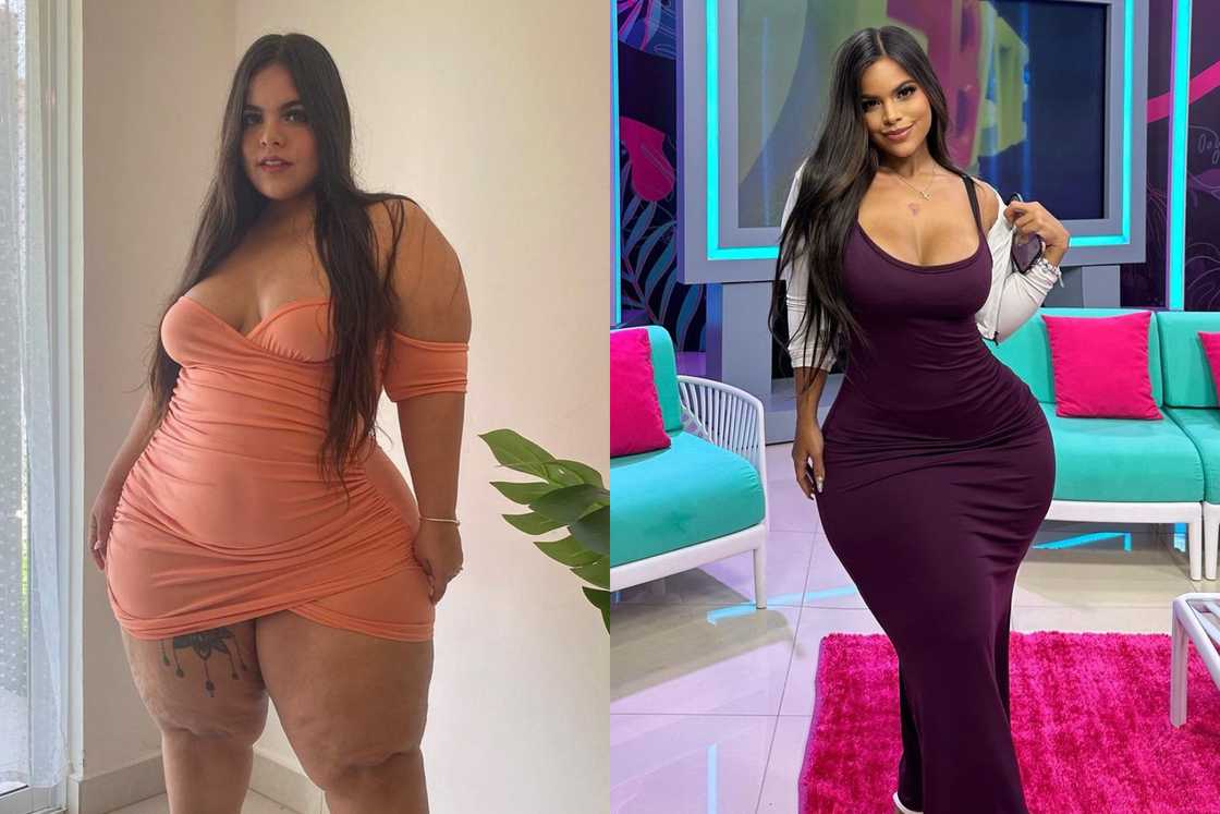 Gracie Bon's before and after photo Gracie Bon's before and after photo