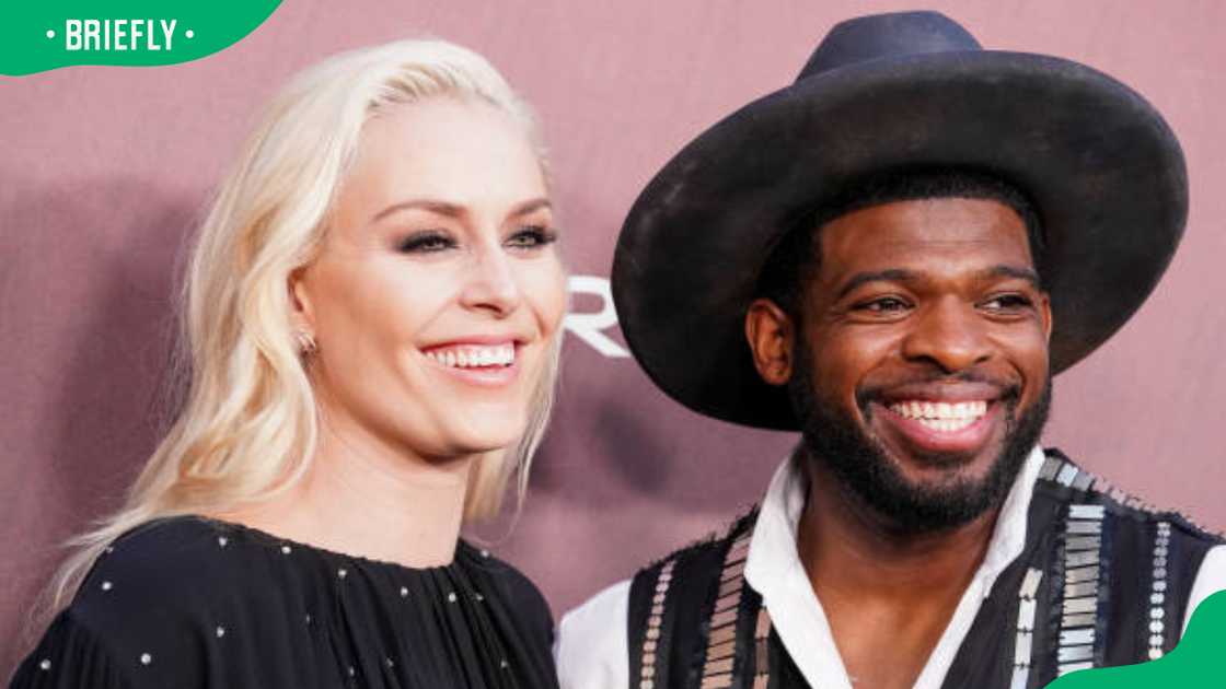 Lindsey Vonn and P. K. Subban at an event Lindsey Vonn and P. K. Subban at an event