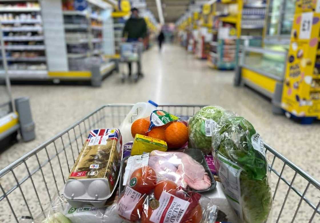 UK consumer prices rose by an annual rate of 7.9 percent, down from 8.7 percent in May as food price inflation eased