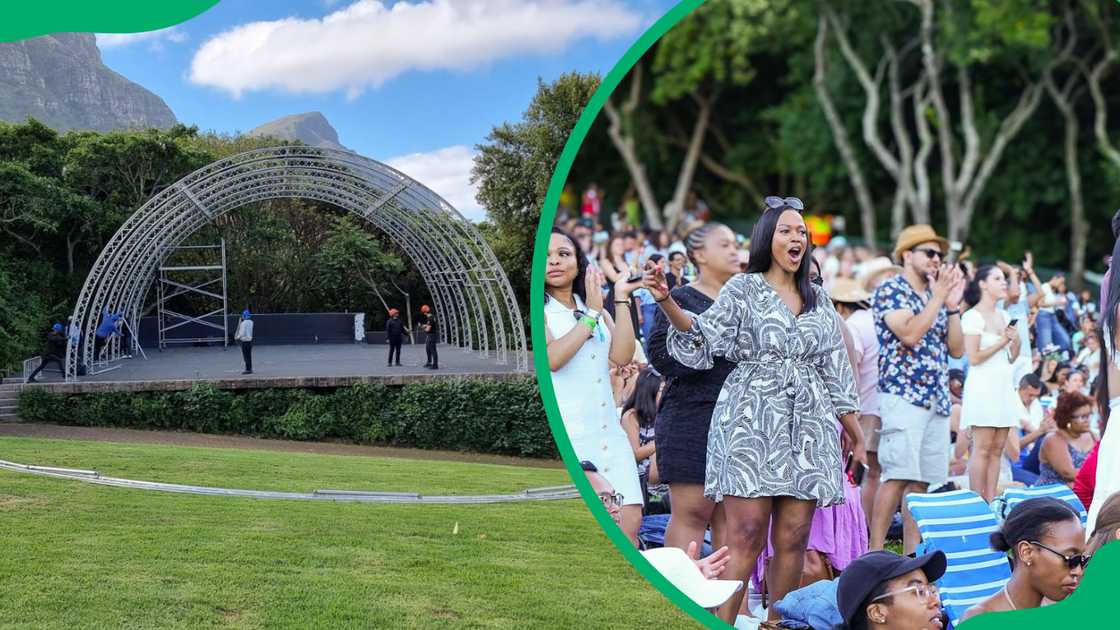 The Kirstenbosch concerts grounds being prepared and fans enjoying past shows The Kirstenbosch concerts grounds being prepared and fans enjoying past shows