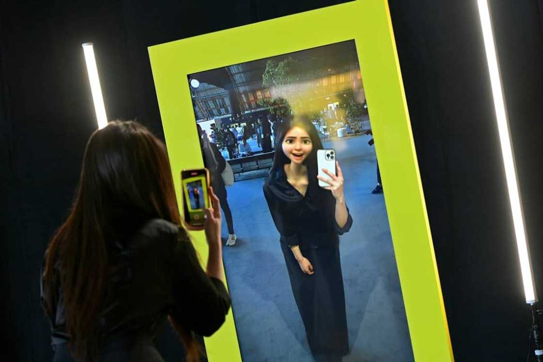 Having fun with Snap's visual tools during the Snap Partner Summit 2023 in Santa Monica, California on April 19, 2023 Having fun with Snap's visual tools during the Snap Partner Summit 2023 in Santa Monica, California on April 19, 2023