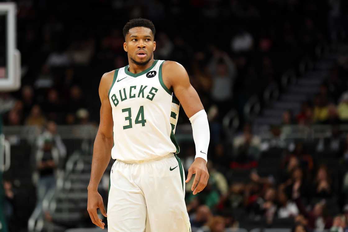 Giannis Antetokounmpo in Milwaukee, Wisconsin Giannis Antetokounmpo in Milwaukee, Wisconsin