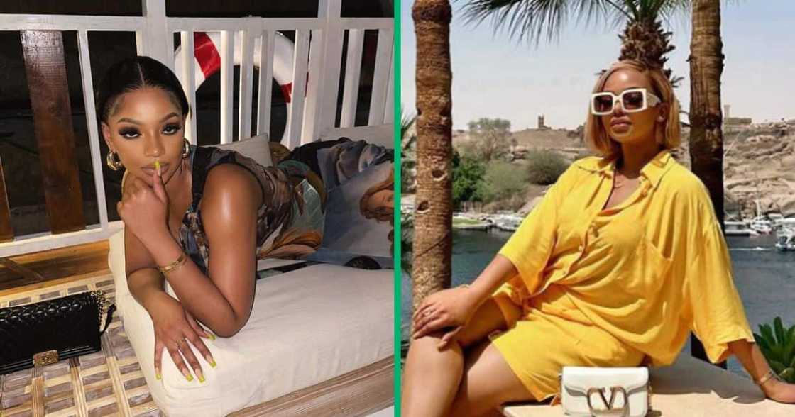 Mihlali Ndamase is living it up in Egypt. Mihlali Ndamase is living it up in Egypt.