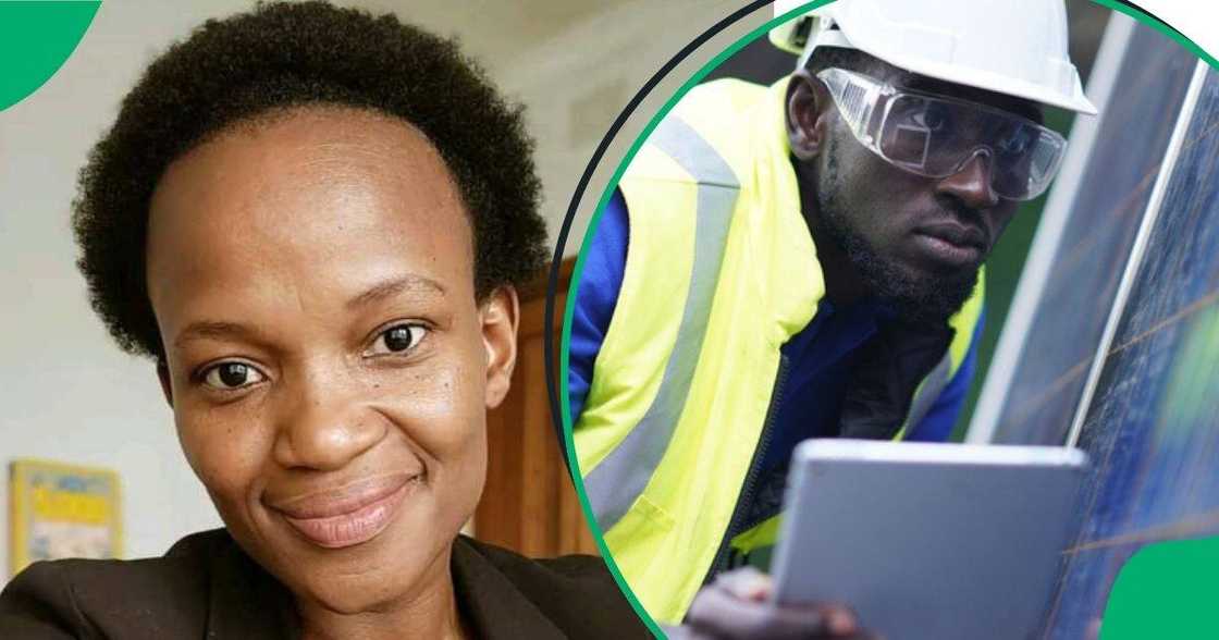 A TikTok video shows a woman unveiling the salary for Solar Technicians. A TikTok video shows a woman unveiling the salary for Solar Technicians.