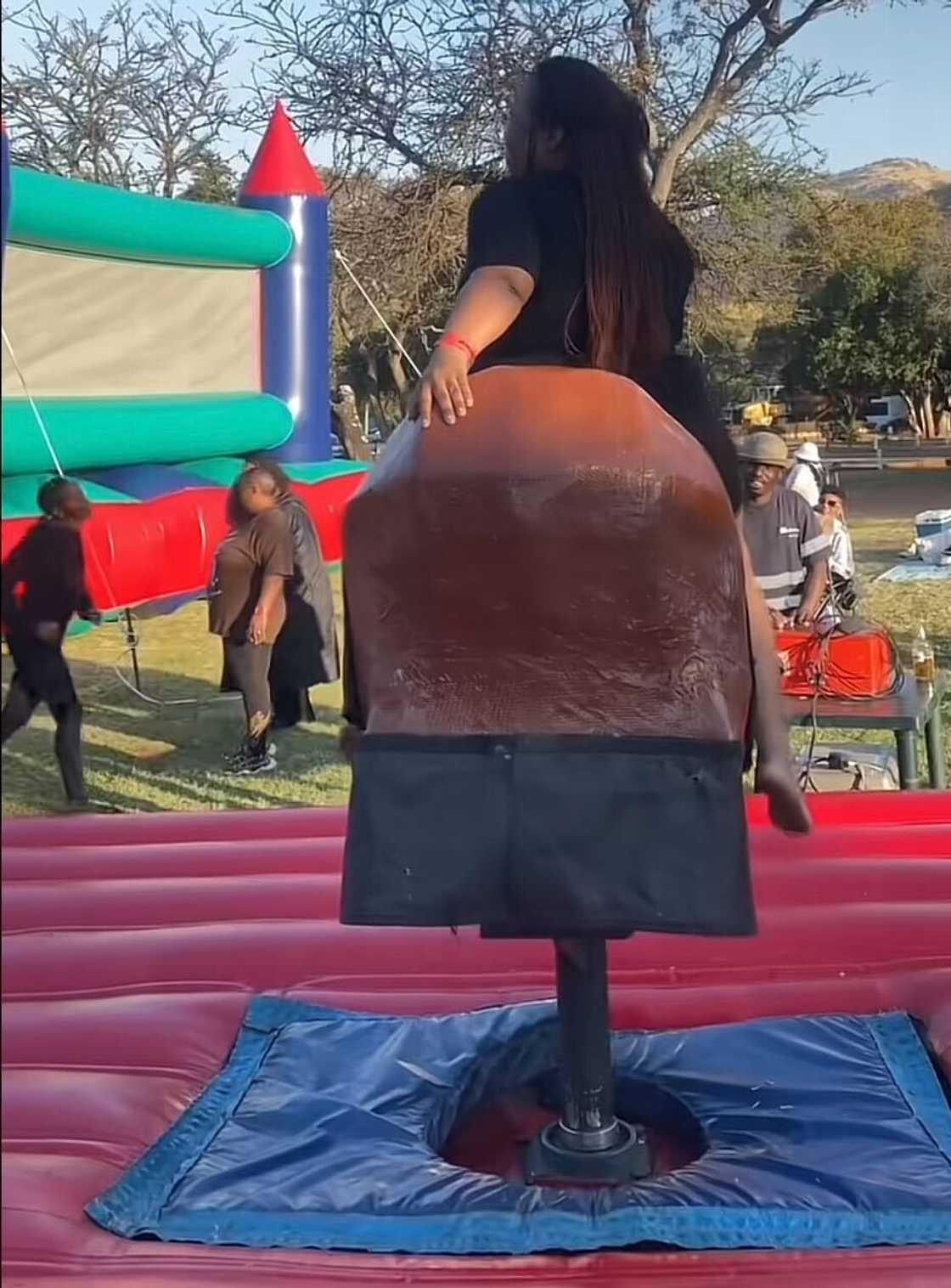 South Africans were amazed by an adult jumping castle fun day event.