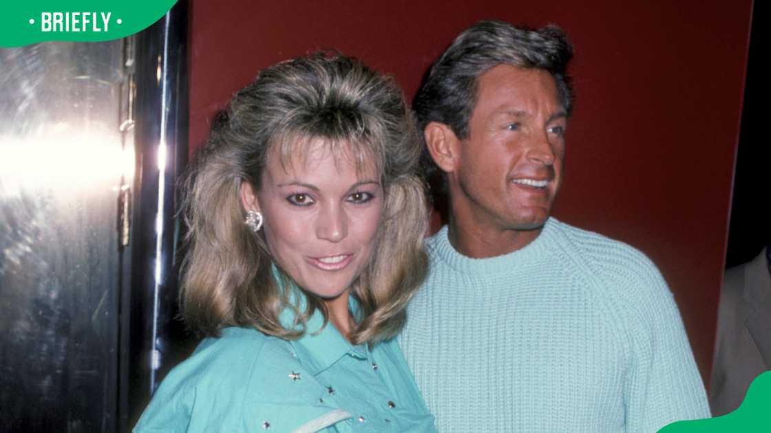 Vanna White and John Gibson