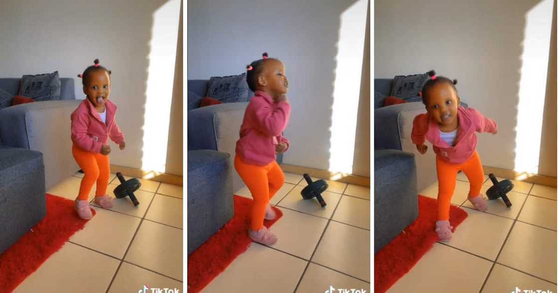 A dancing little girl has won over Mzansi with her mesmerising vibe. A dancing little girl has won over Mzansi with her mesmerising vibe.