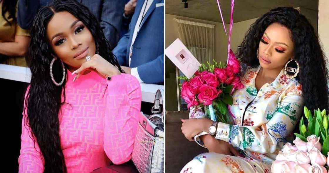 Gucci gifted Bonang Matheba a Bamboo 1947 bag.