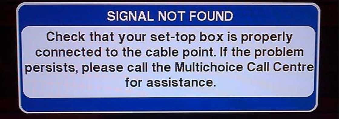 dstv error - no signal due to bad weather dstv error - no signal due to bad weather
