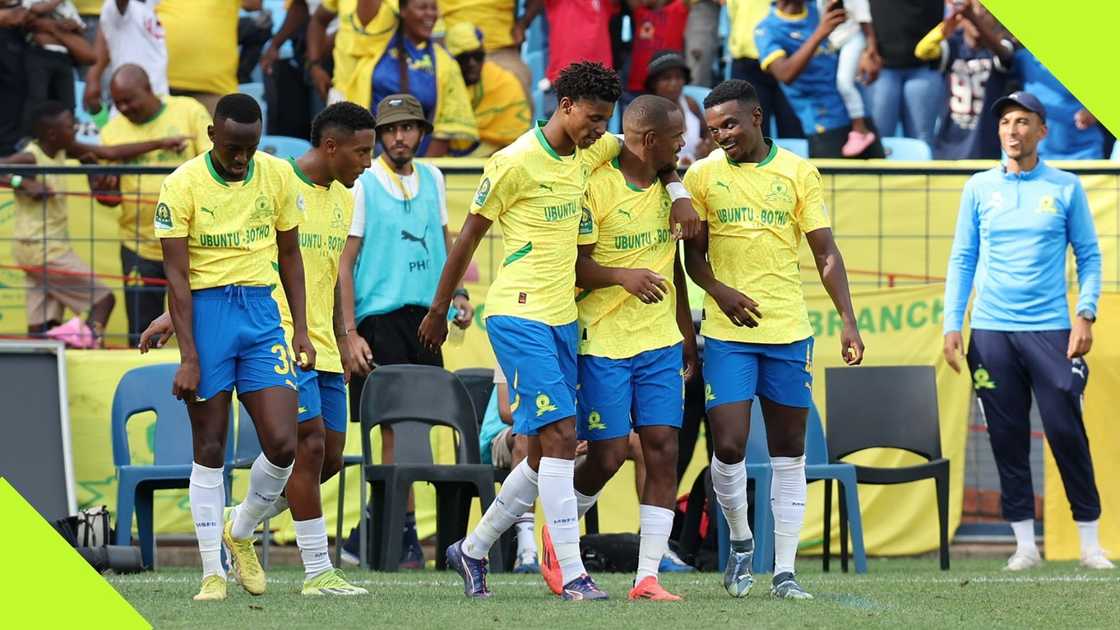 Mamelodi Sundowns celebrated their 1-0 victory over Raja Casablanca.