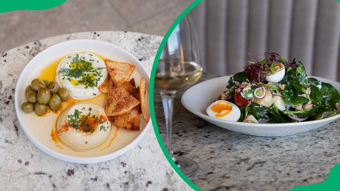 Hugo Social Club's eggy menu options.