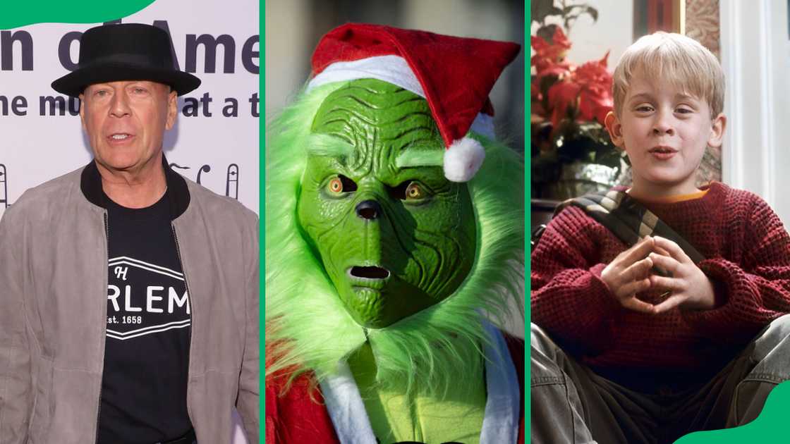 Bruce Willis, the Grinch, Kevin McCallister Bruce Willis, the Grinch, Kevin McCallister