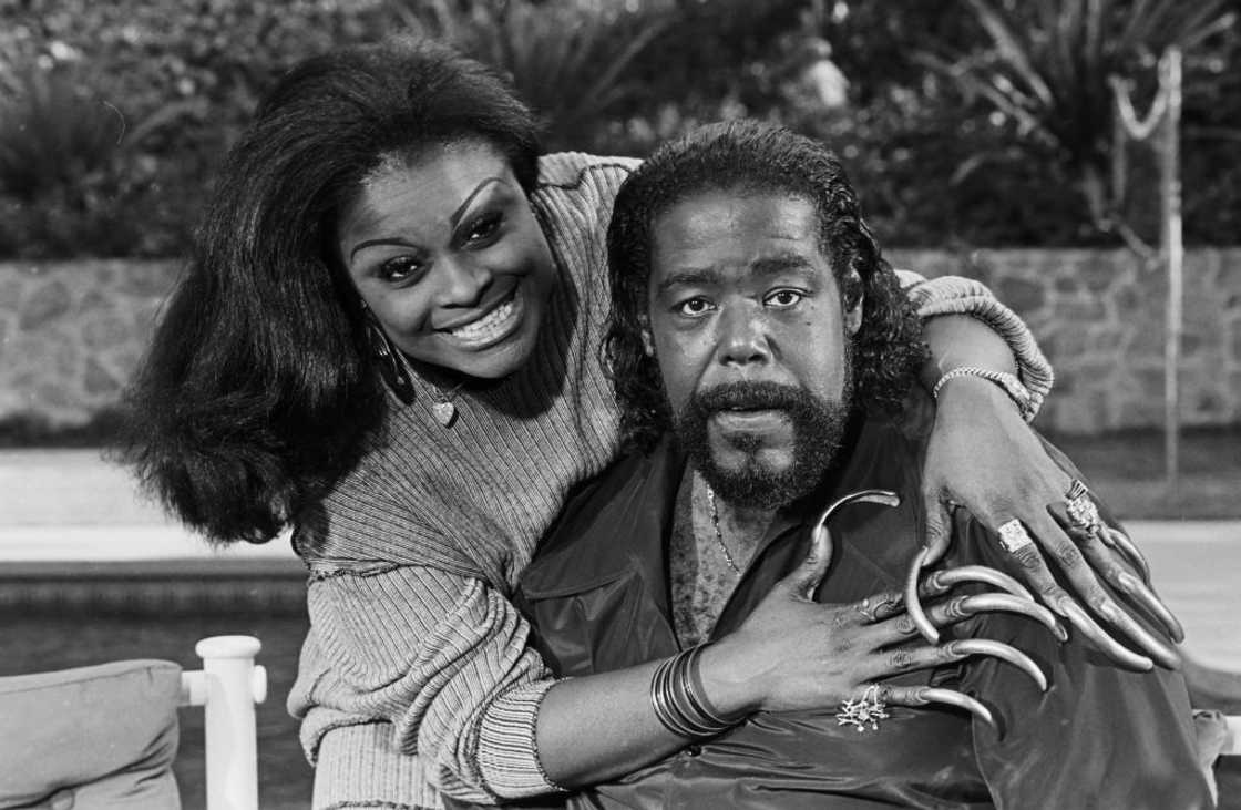 Barry White and his second wife, Glodean James in Los Angeles, California.