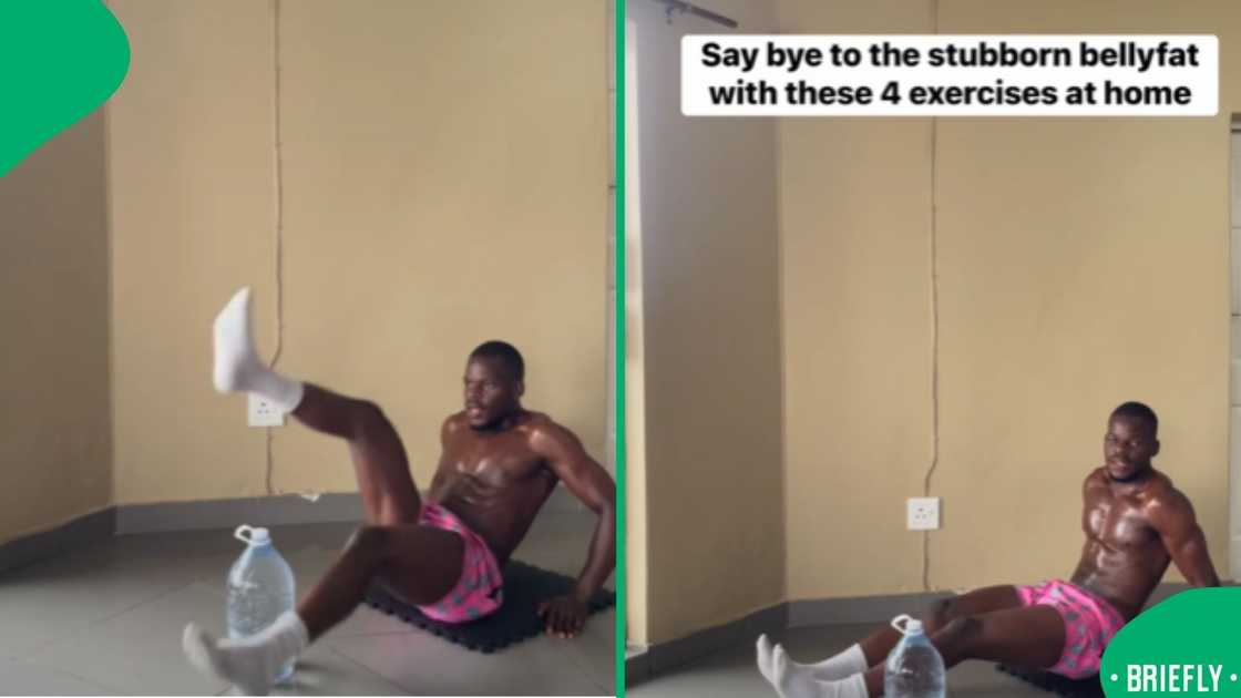 A viral workout video encouraged viewers to strengthen their midsection through simple home exercises A viral workout video encouraged viewers to strengthen their midsection through simple home exercises
