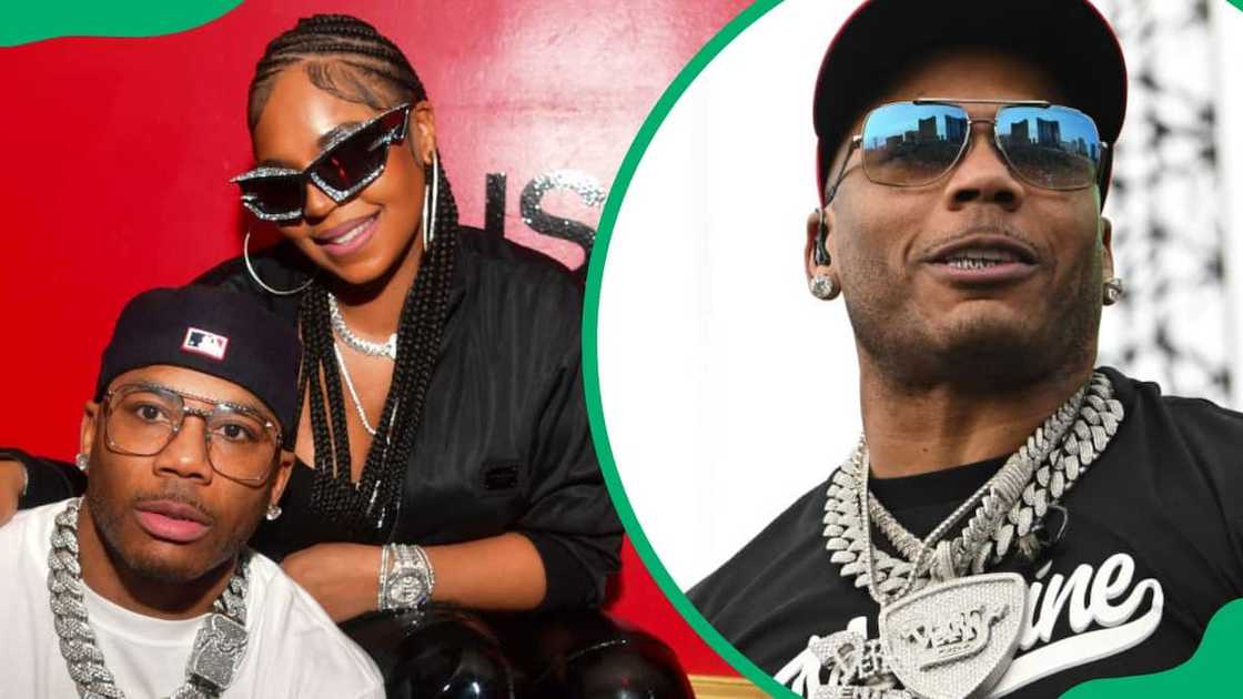 Nelly and Ashanti during Usher's album release event in 2024 (L). The rapper attending the Lovers & Friends music festival (R) Nelly and Ashanti during Usher's album release event in 2024 (L). The rapper attending the Lovers & Friends music festival (R)