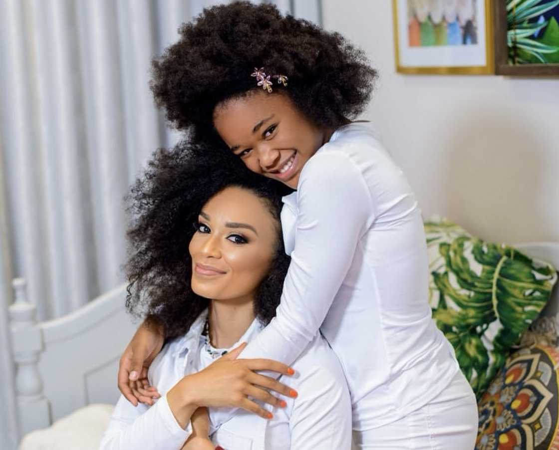 Pearl Thusi's daughter hung out with her dad