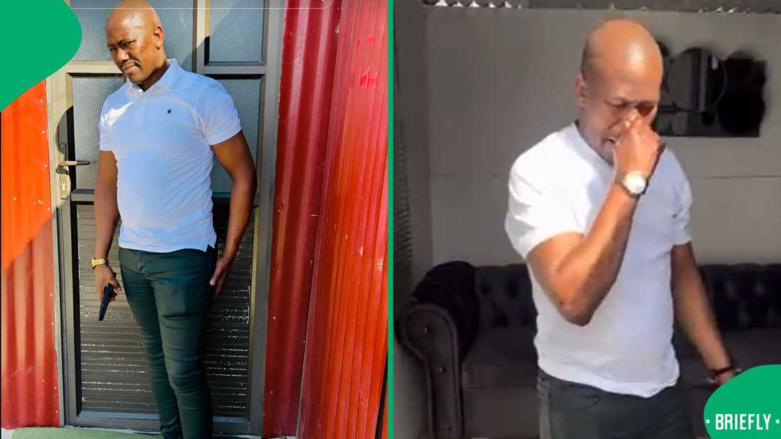 The shack had an open-plan kitchen and lounge, and a bedroom The shack had an open-plan kitchen and lounge, and a bedroom