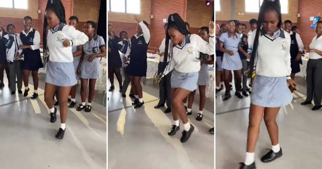 Some school girls brought a whole vibe when they served up fire moves. Some school girls brought a whole vibe when they served up fire moves.