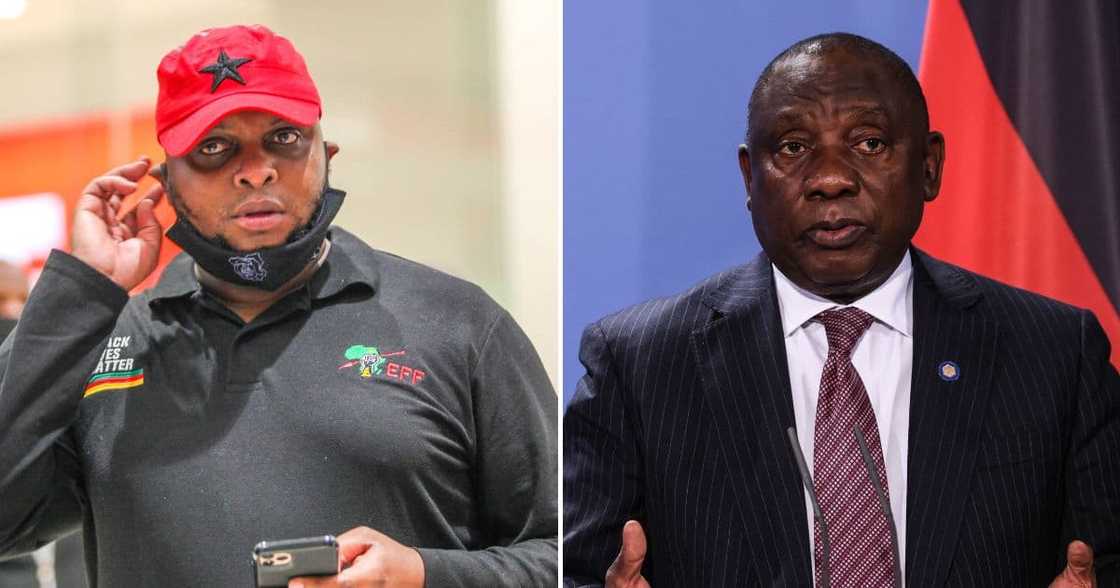 EFF Presser, Cyril Ramaphosa, farm robbery, footage, EFF, evidence manufactured EFF Presser, Cyril Ramaphosa, farm robbery, footage, EFF, evidence manufactured