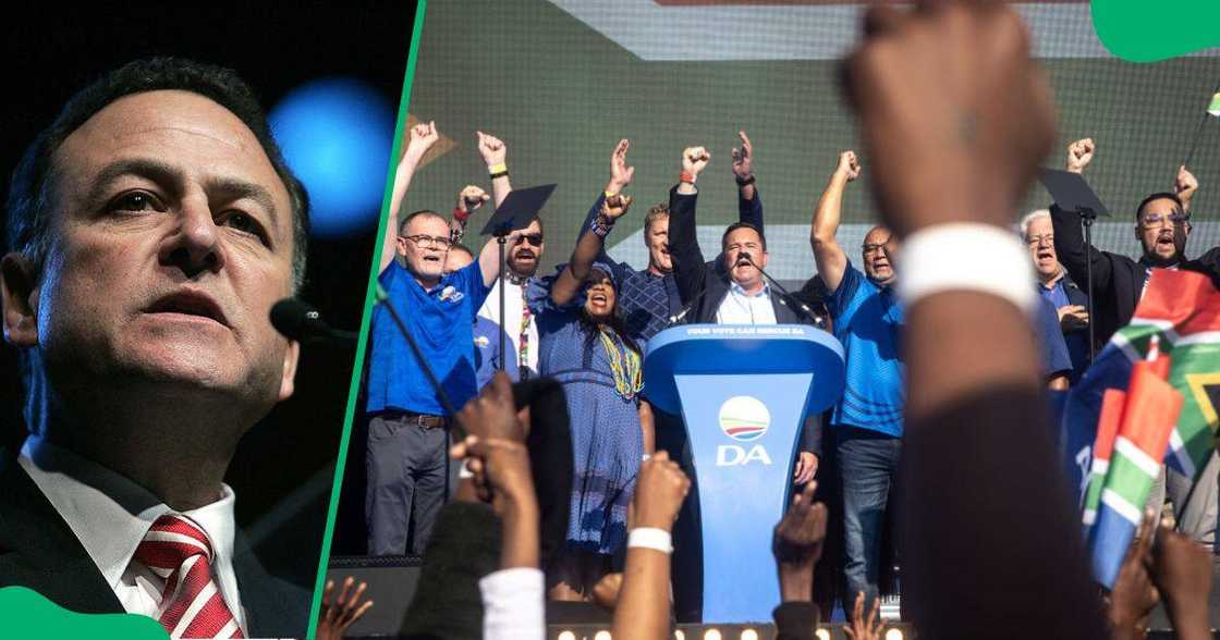 The DA's former leader Tony Leon said the DA should leave the GNU if its ministers did not have full authority The DA's former leader Tony Leon said the DA should leave the GNU if its ministers did not have full authority