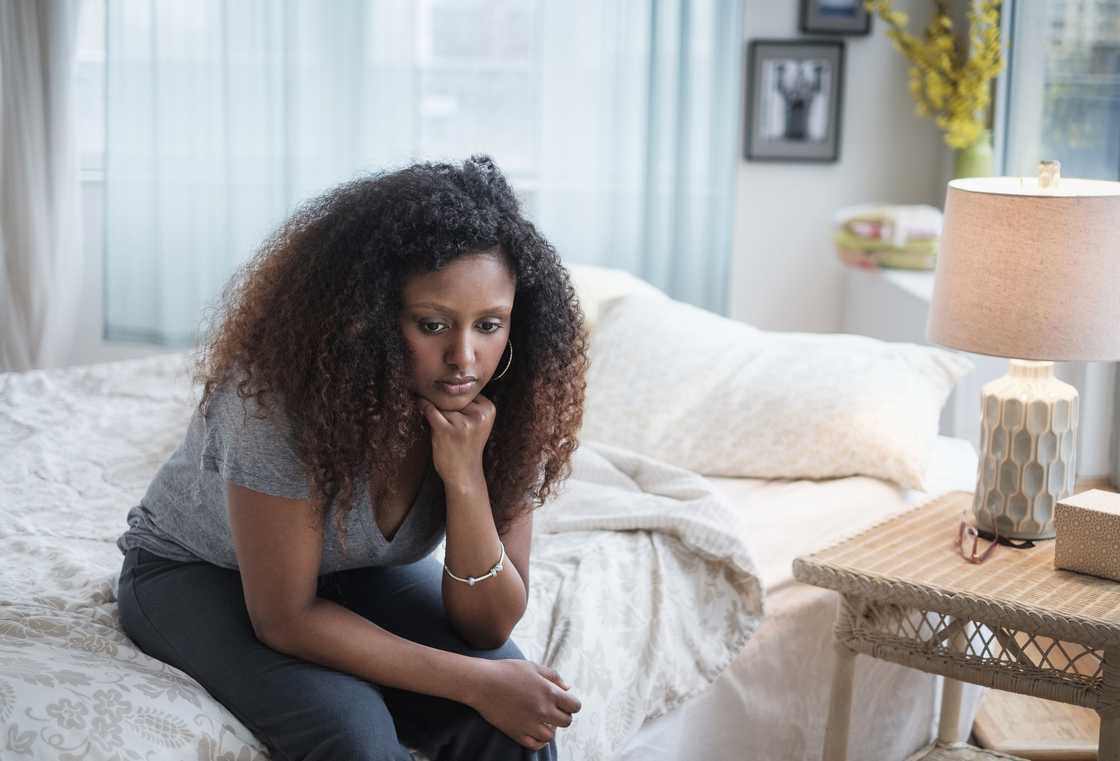 A thoughtful woman A thoughtful woman