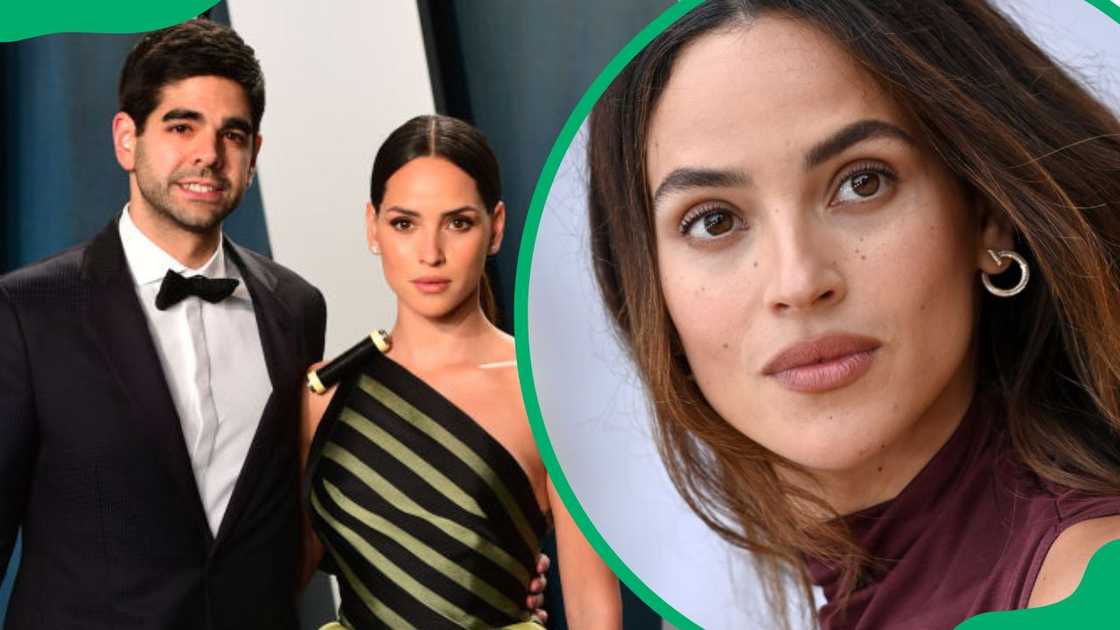 Edgardo Canales and Adria Arjona during the 2020 Vanity Fair Oscar Party (L). The actress at the 2024 premiere of Twisters (R) Edgardo Canales and Adria Arjona during the 2020 Vanity Fair Oscar Party (L). The actress at the 2024 premiere of Twisters (R)