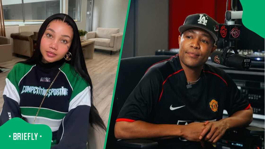 Shamiso and DJ Speedsta had an awkward moment on the black carpet.