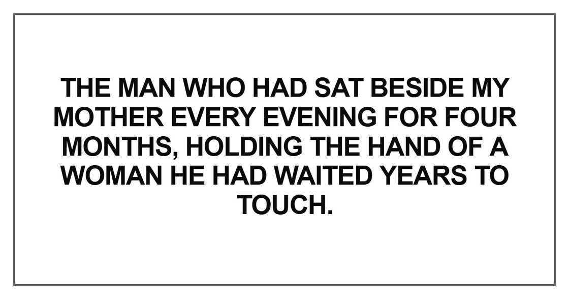 The man who had sat beside my mother