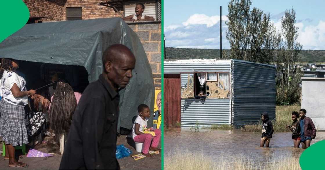 Children growing up in South African townships Children growing up in South African townships