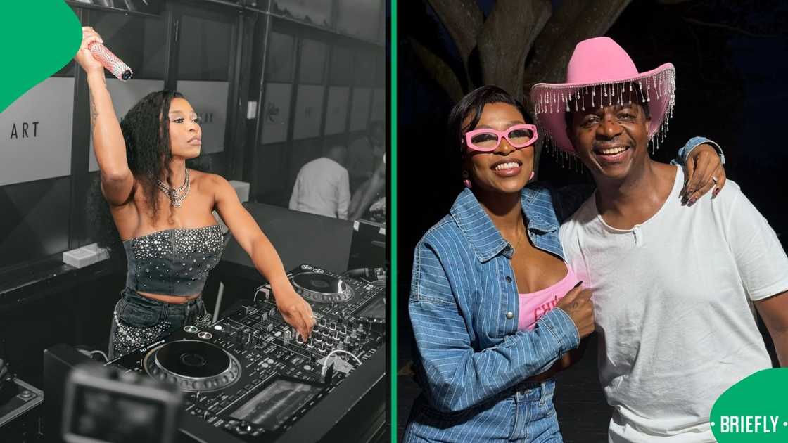 DJ Zinhle with DJ Oskido DJ Zinhle with DJ Oskido