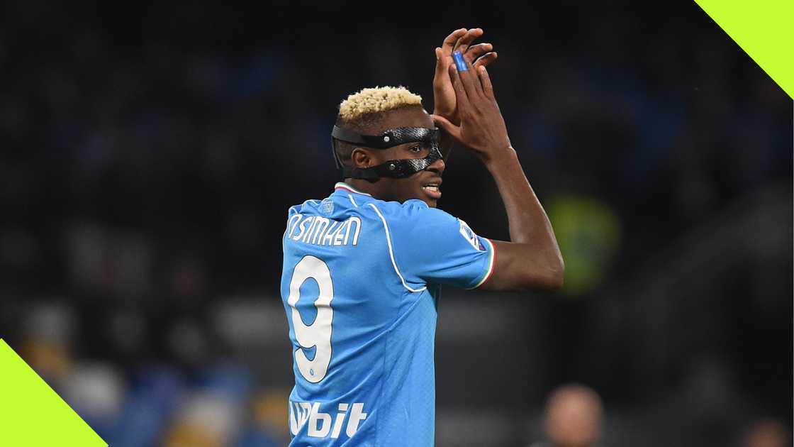 Victor Osimhen in action for Napoli.