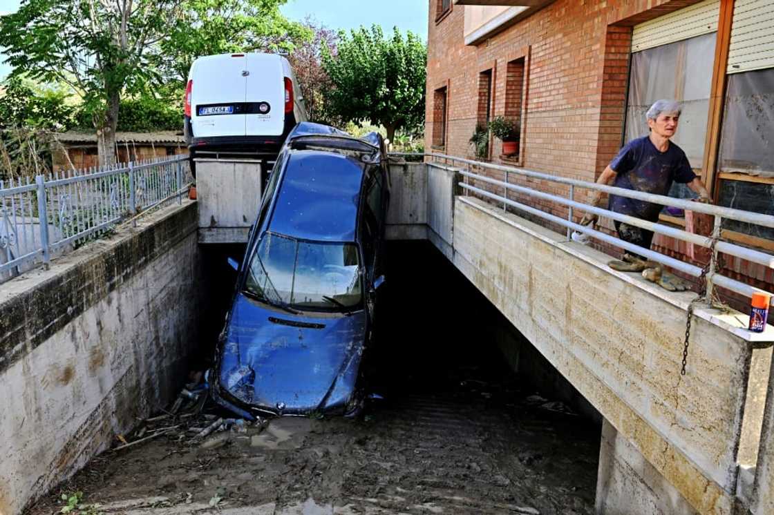 More than 400 millimetres (16 inches) of rain fell over a few hours on Thursday evening