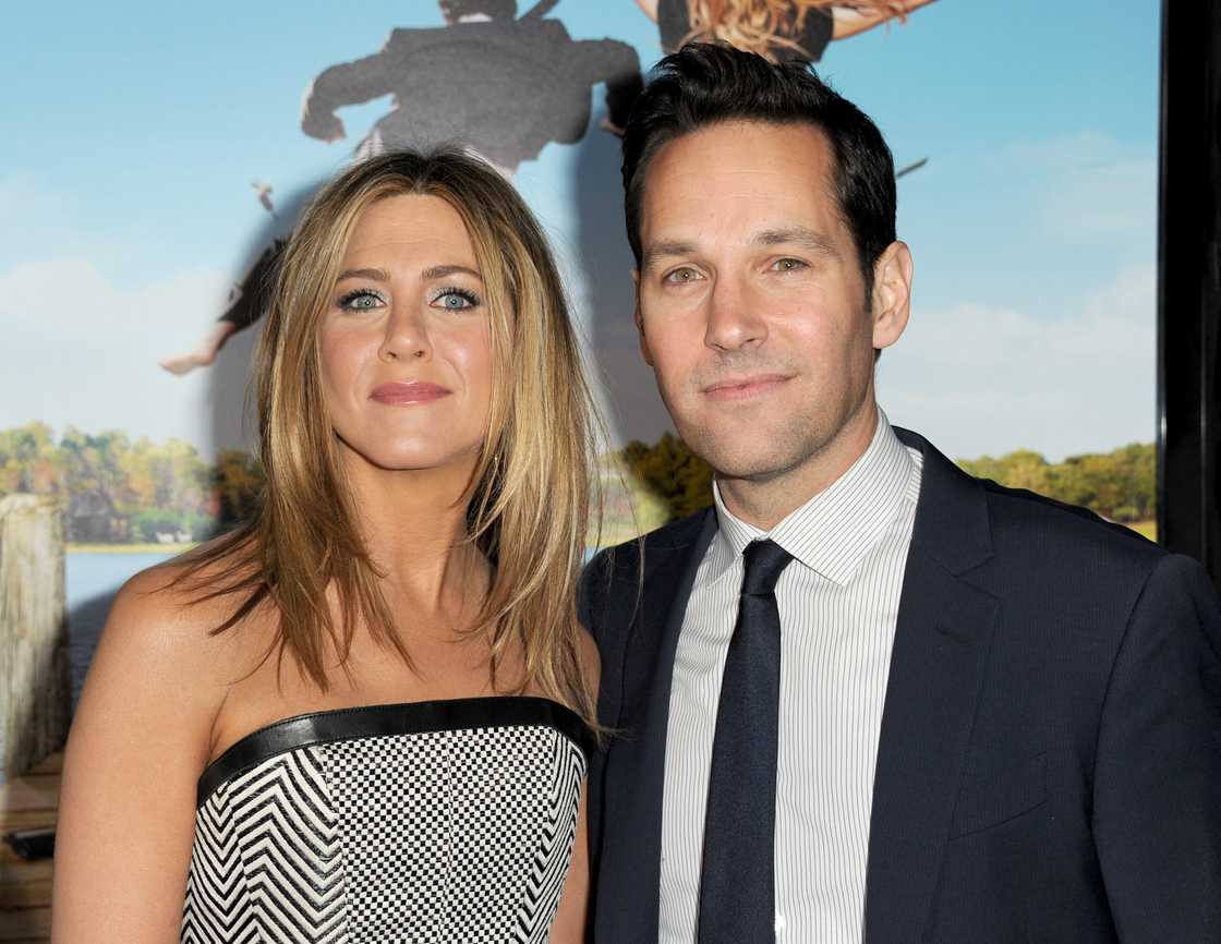 Jennifer Aniston and Paul Rudd at Wanderlust premiere