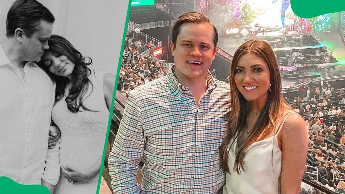 Pookie and Jet at their maternity photoshoot in 2024 (L). The pair at a football game in 2019 (R) Pookie and Jet at their maternity photoshoot in 2024 (L). The pair at a football game in 2019 (R)