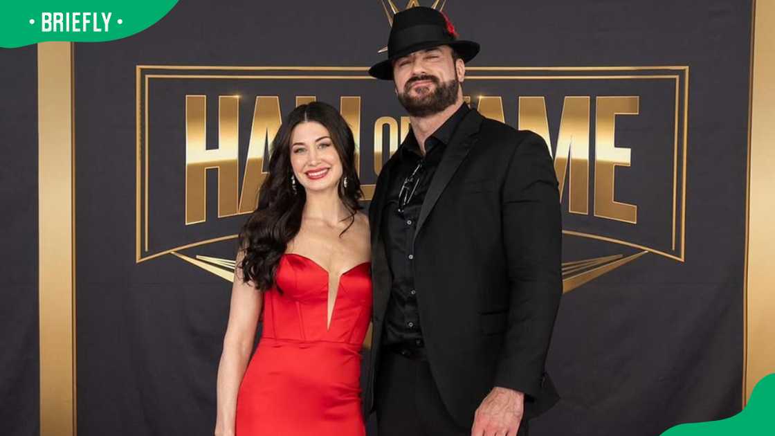 Drew McIntyre and Kaitlyn Frohnapfel at WWE Hall of Fame