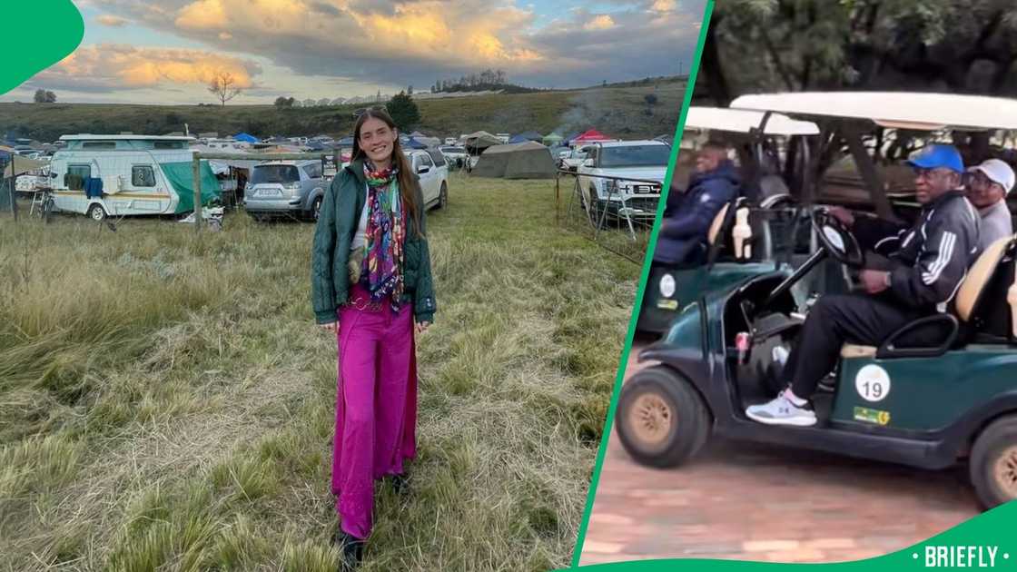 TikTok users loved a video of President Cyril Ramaphosa's golf day TikTok users loved a video of President Cyril Ramaphosa's golf day