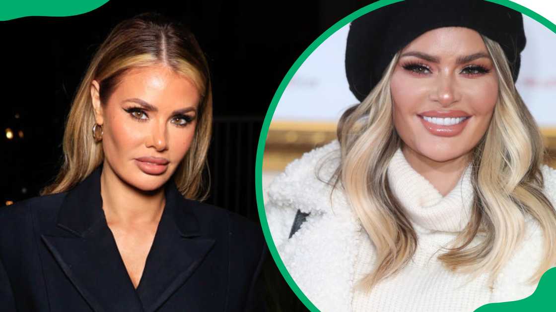 Chloe Sims at the Sayers Club in 2024 (L). The Instagram star at Vue West End in 2018 (R)