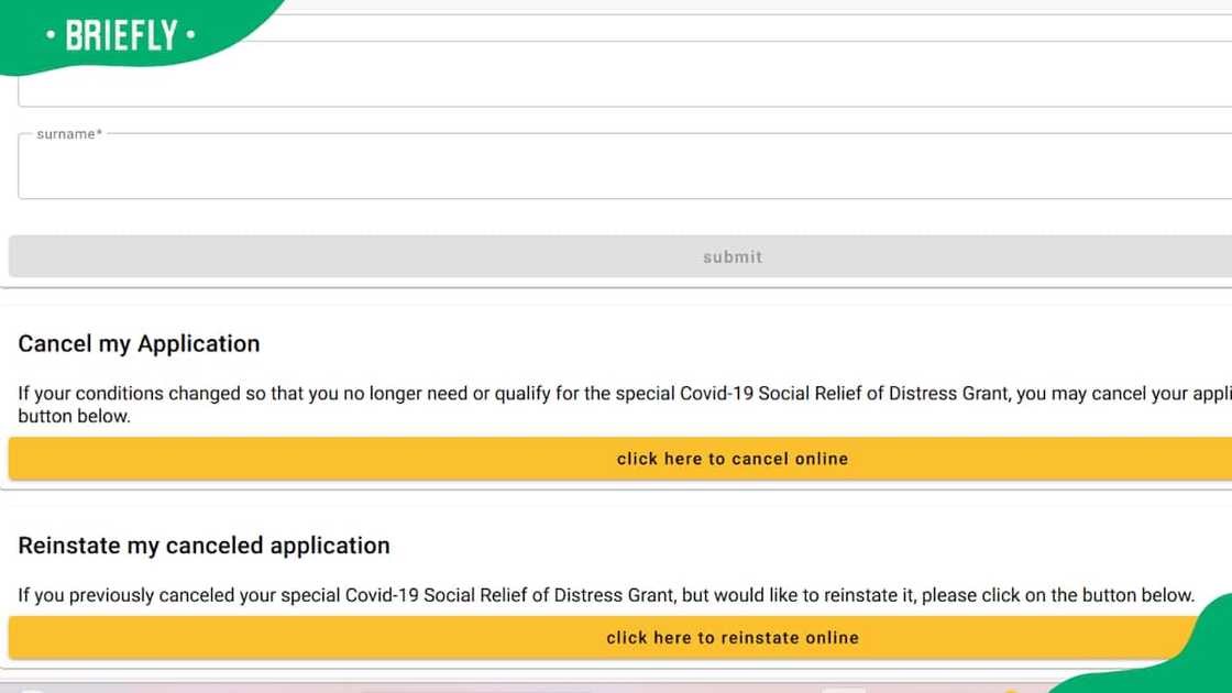 How to cancel SASSA application online